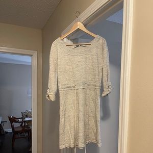 Saturday Sunday Anthropologie Tie Front Terry Dress size small